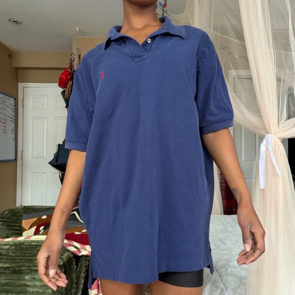 Ralph Lauren Navy Polo Shirt (Size: XL)